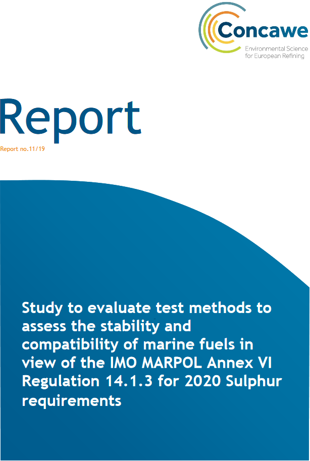 Study to evaluate test methods to assess the stability and compatibility of marine fuels in view of the IMO PARPOL Annex VI Regulation 14.1.3 for 2020 Sulphur requirements