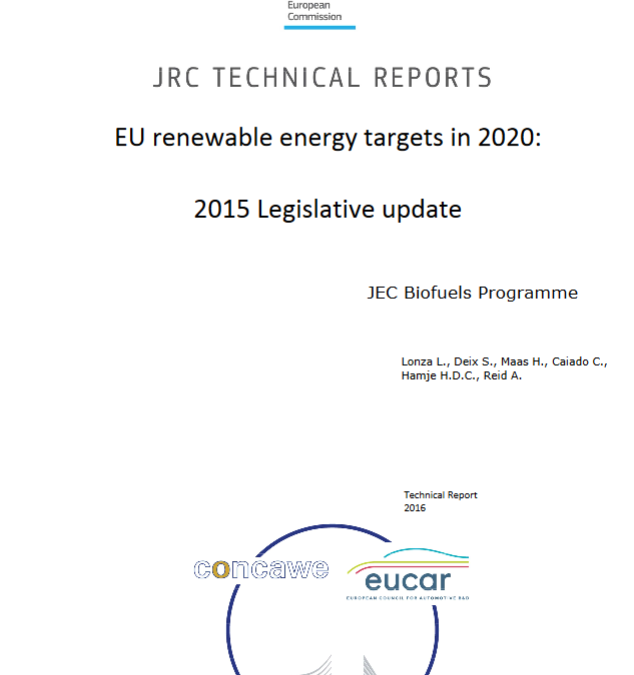 EU renewable energy targets in 2020: 2015 legislative update