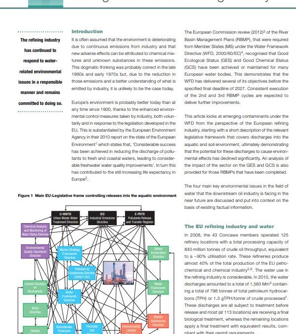 The future of water quality management for the refining industry