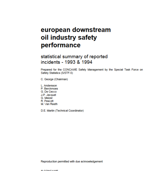 European Downstream Oil Industry Safety Performance