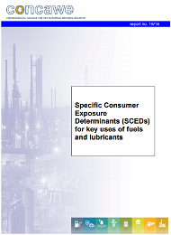 Specific Consumer Exposure Determinants (SCEDs) for key uses of fuels and lubricants