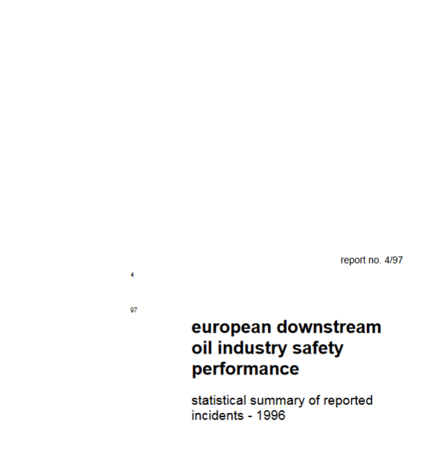 European Downstream Oil Industry Safety Performance