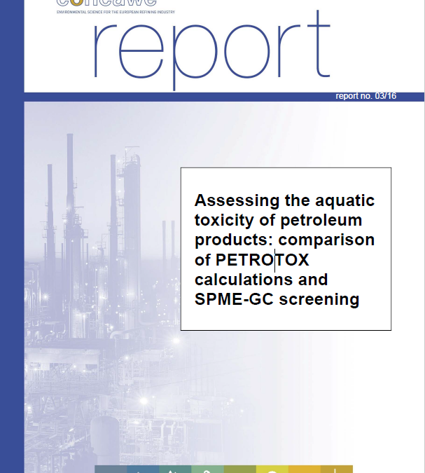 Assessing the aquatic toxicity of petroleum products: comparison of PETROTOX calculations and SPME-GC screening