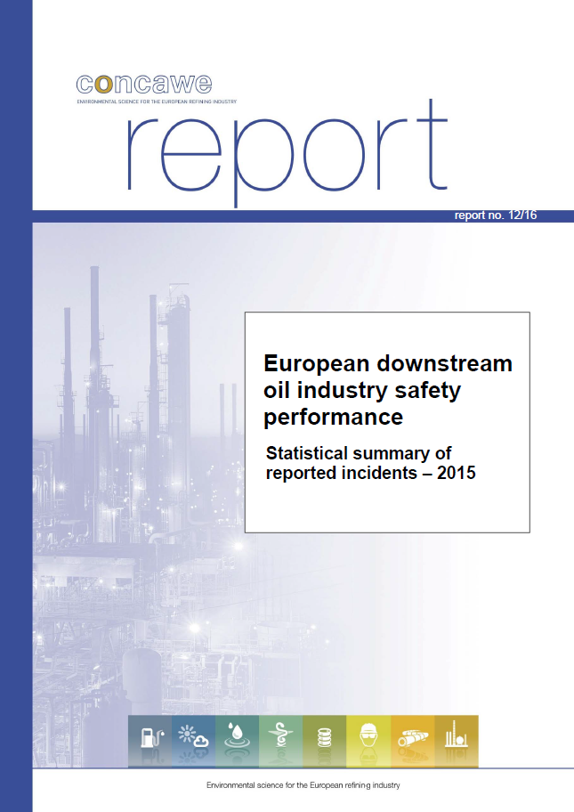 European downstream oil industry safety performance – Statistical summary of reported incidents 2015