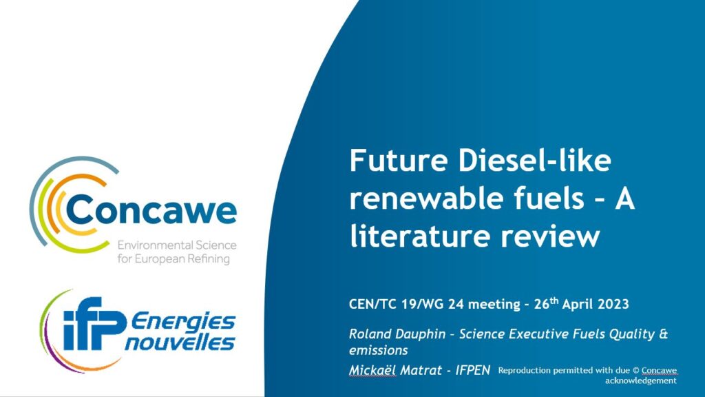 Future Renewable Diesel study overview