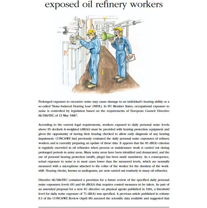 Hearing trends in noiseexposed oil refinery workers