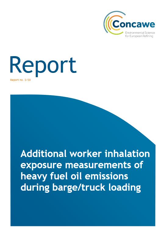 Additional worker inhalation exposure measurements of heavy fuel oil emissions during barge/truck loading
