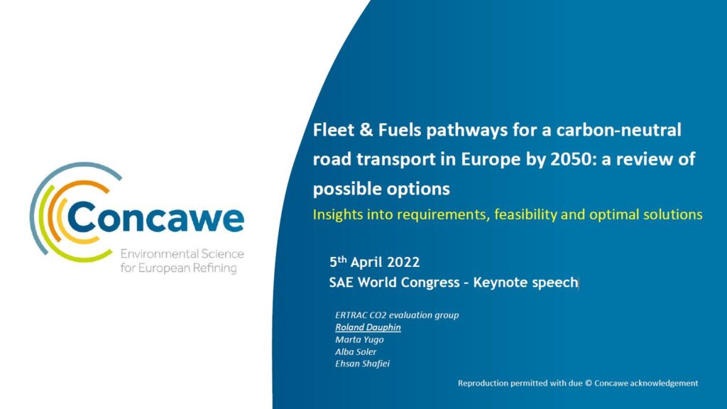 Fleet & Fuels pathways for a carbon neutral road transport in Europe by 2050: a review of possible options